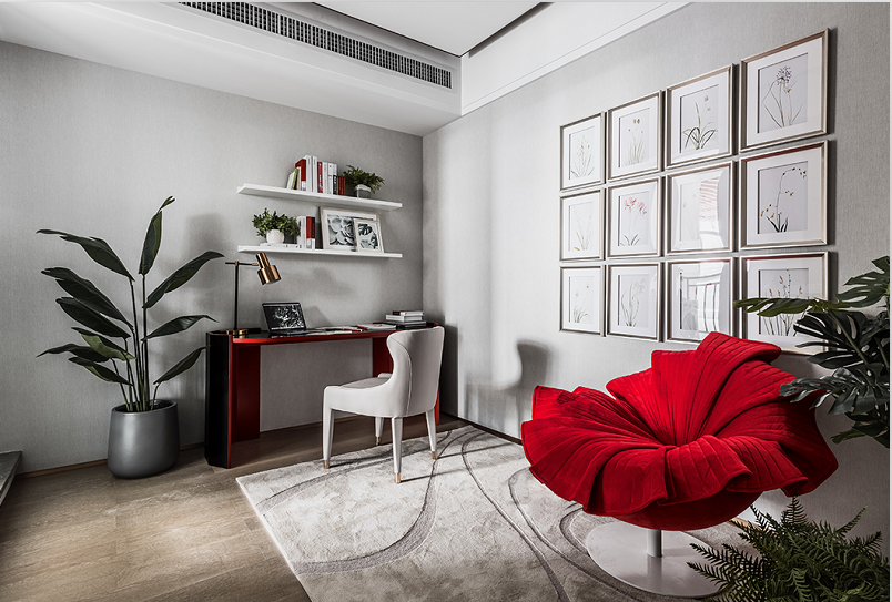 這樣的色彩搭配個性極了，哈爾濱裝飾公司追求不同樣式